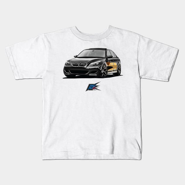 bmw m5 v10 Kids T-Shirt by naquash